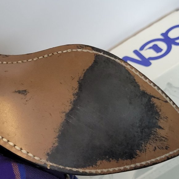 Vintage Acme Cowboy Boots Ostrich Print Mens 8.5 EW Black Original Box 80s - Picture 7 of 13